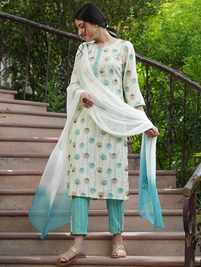 women kurta pant set with dupatta - 21338540 - Standard Image - 1