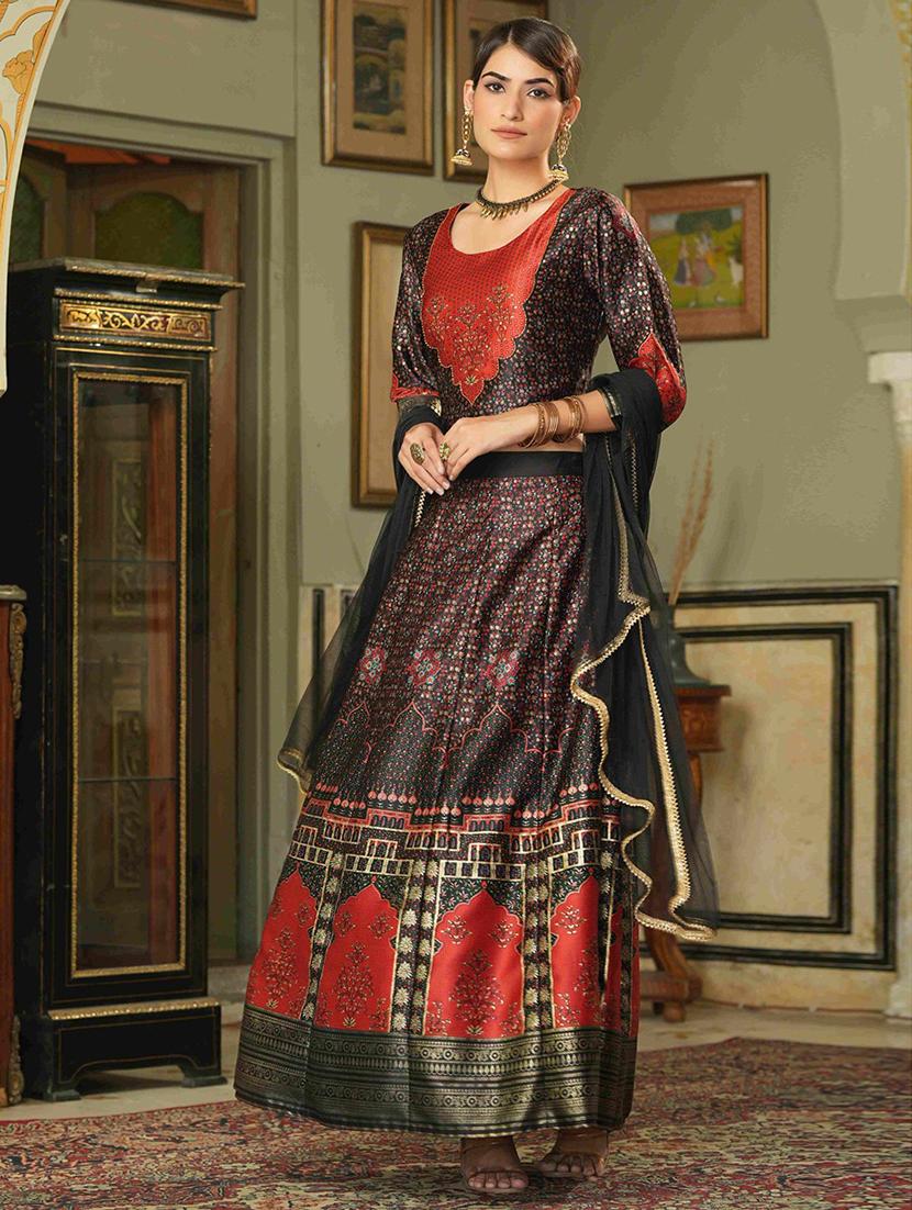 women stitched lehenga choli with dupatta - 21338614 -  Standard Image - 1