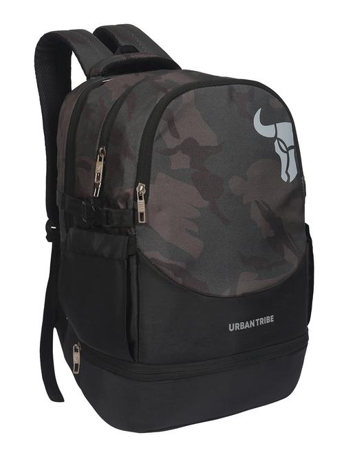 black printed adjustable strap backpack - 21339351 - Standard Image - 0