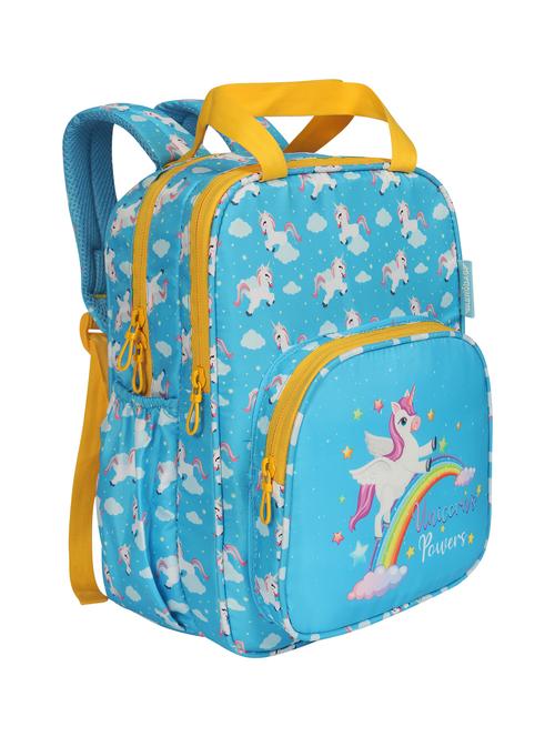 blue printed backpacks - 21339354 - Standard Image - 0