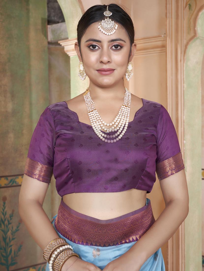 women self design kanjivaram saree with blouse - 21340461 - Standard Image - 4