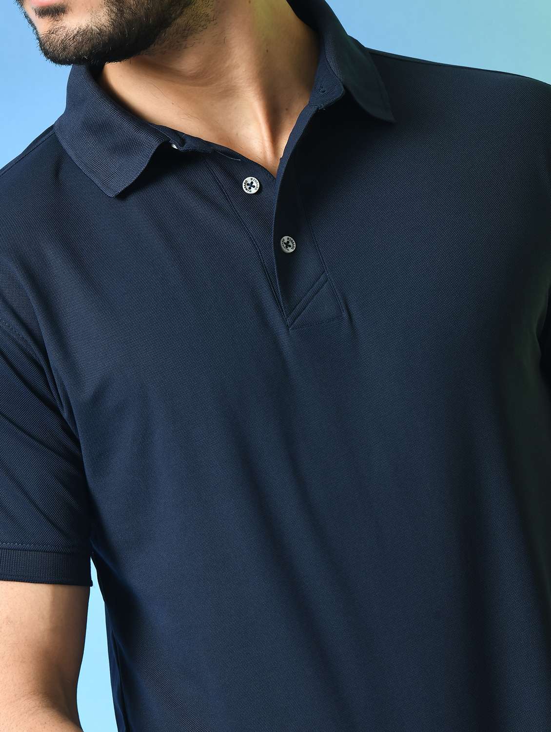 men solid polo t-shirt - 21340521 -  Standard Image - 4