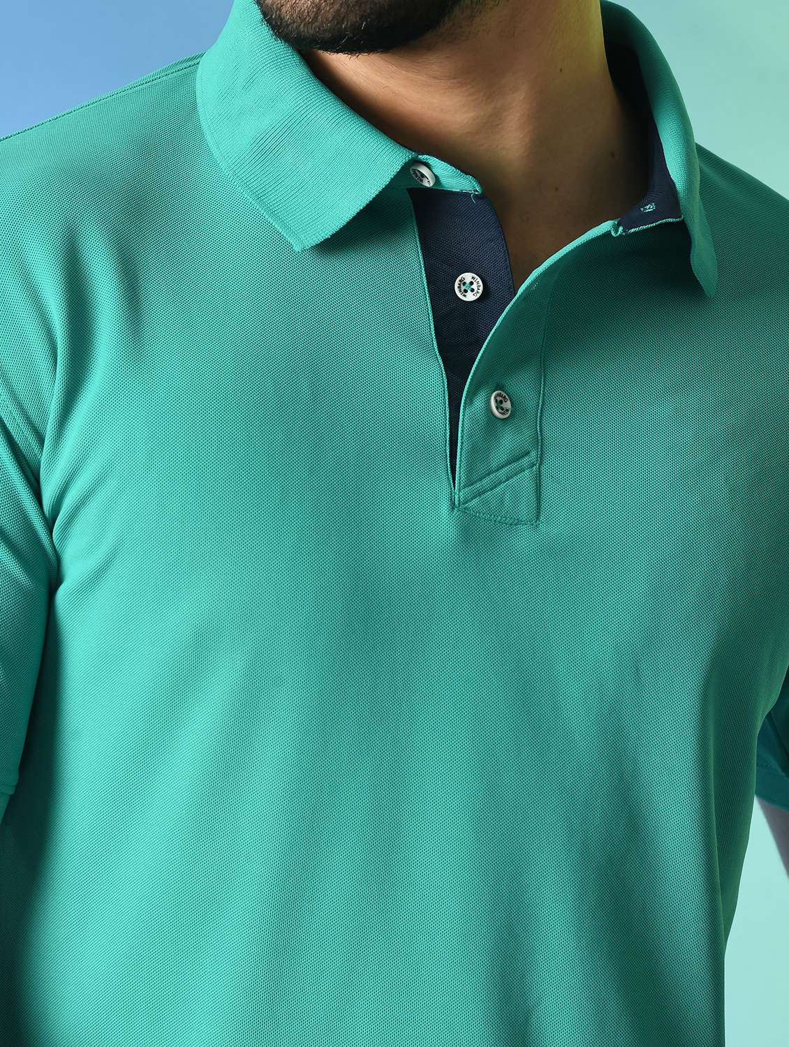 men solid polo t-shirt - 21340524 - Standard Image - 4