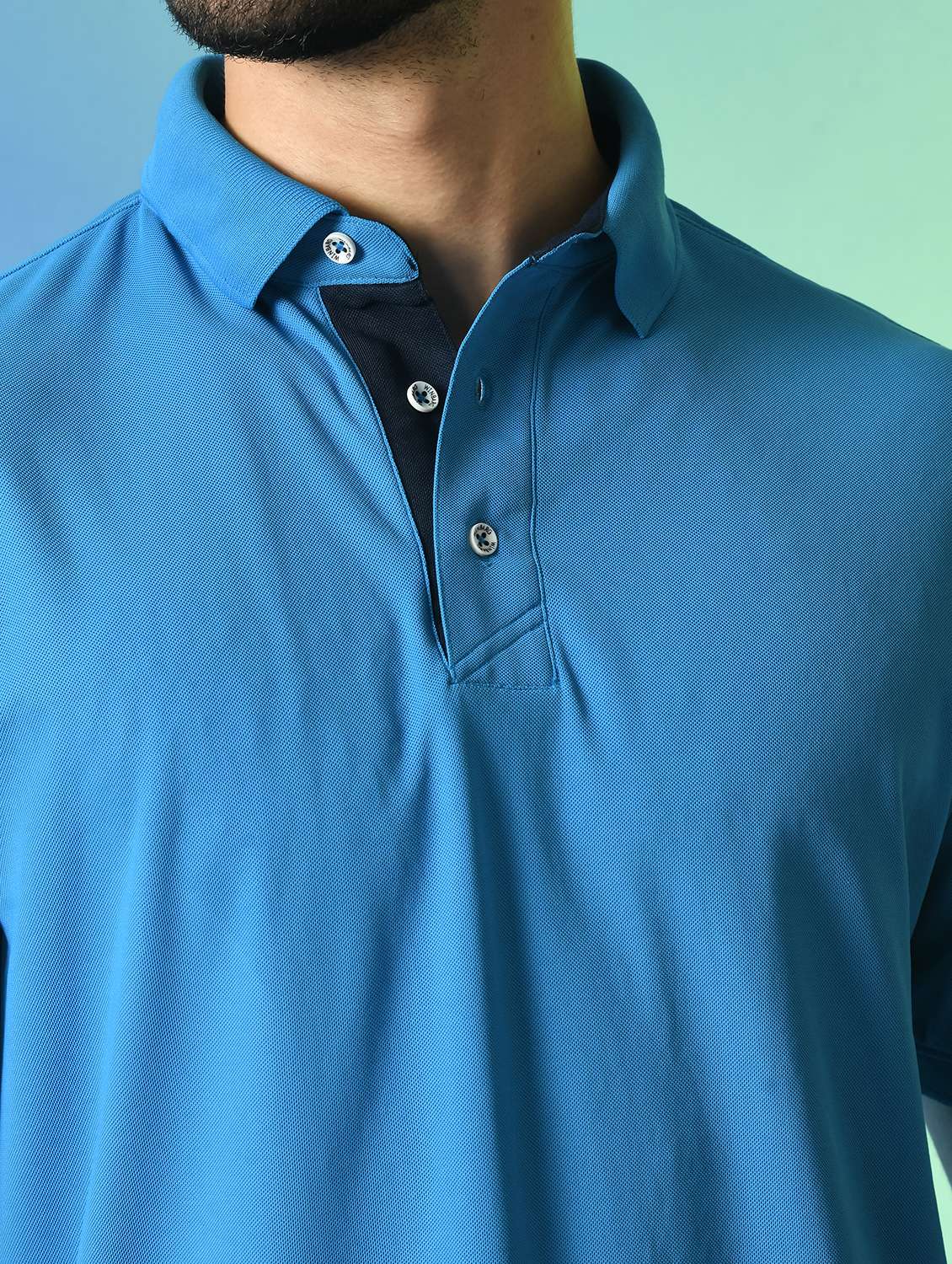 men solid polo t-shirt - 21340527 -  Standard Image - 4