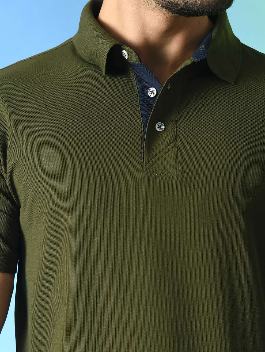 men solid polo t-shirt - 21340530 - Standard Image - 4