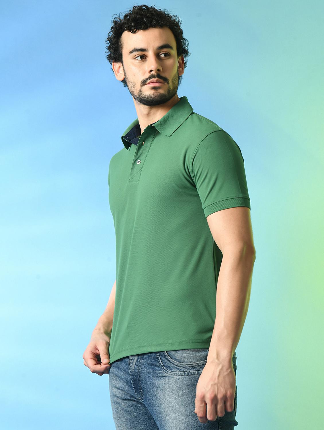 men solid polo t-shirt - 21340532 - Standard Image - 1