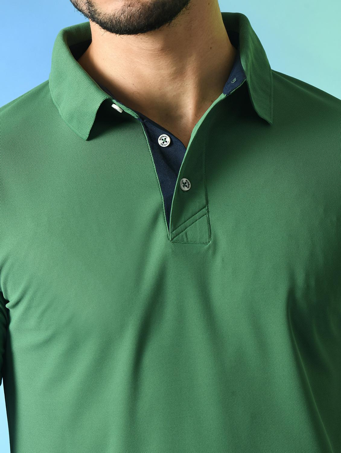 men solid polo t-shirt - 21340532 - Standard Image - 4