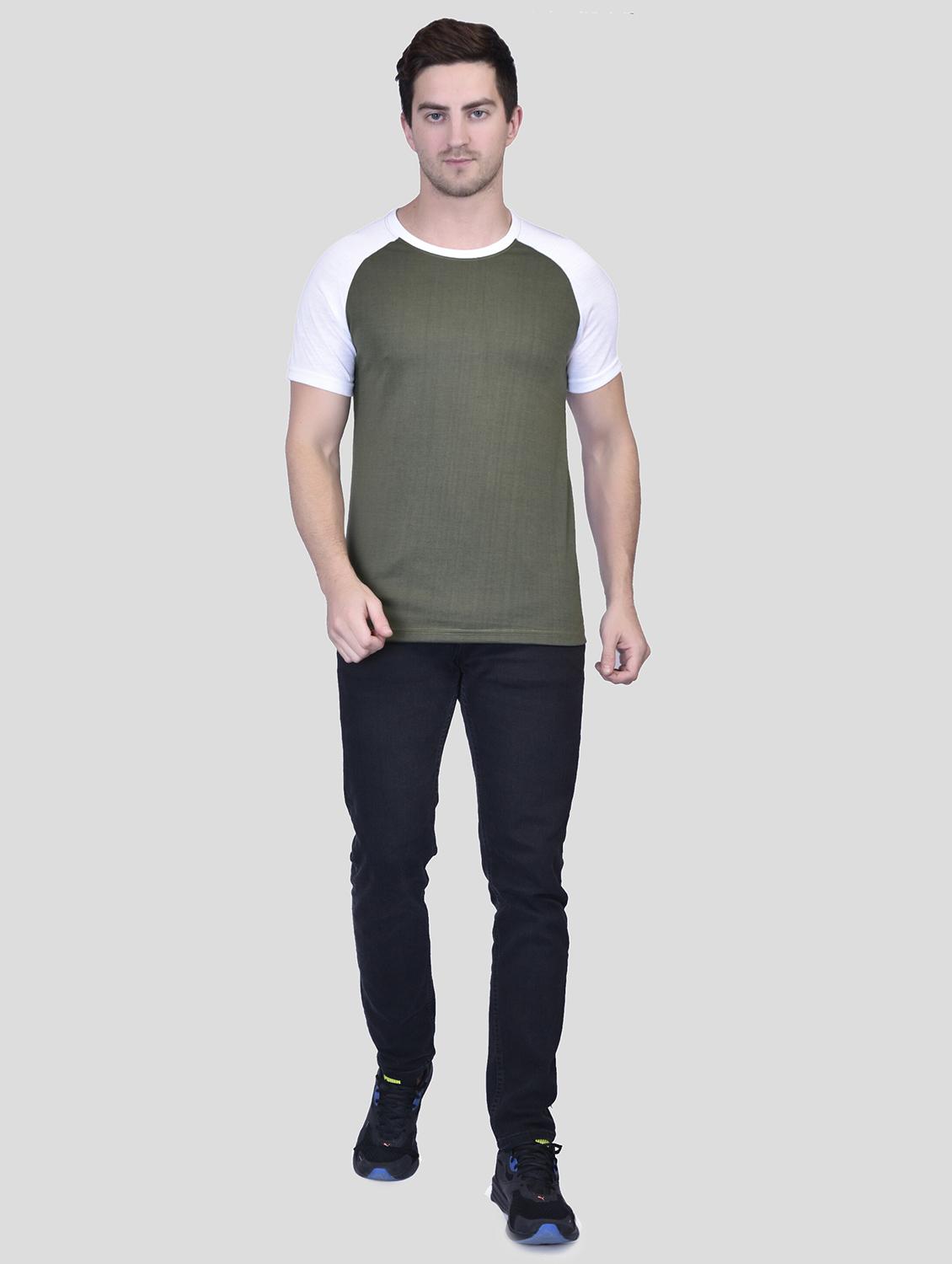 men color block round neck t-shirt - 21340535 - Standard Image - 4
