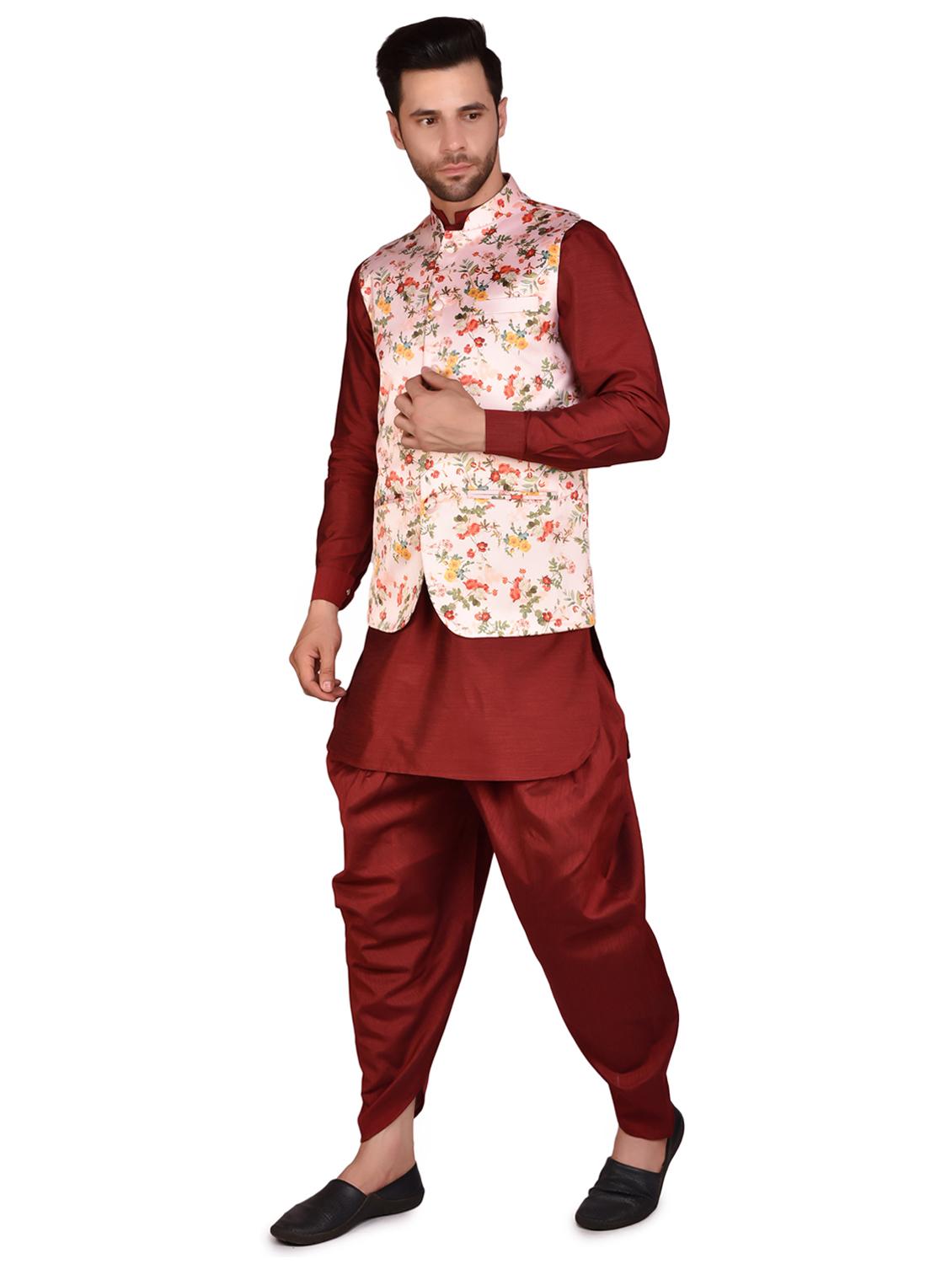 mens dhoti kurta ethnic wear set - 21340643 - Standard Image - 1