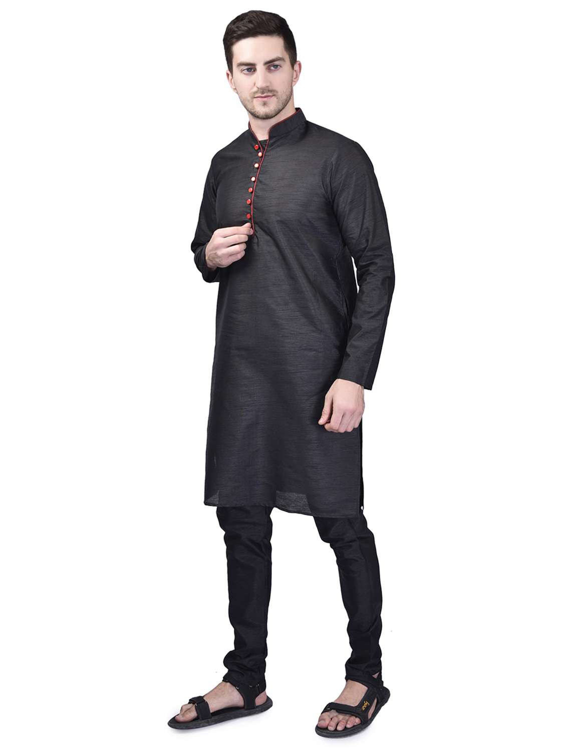 mens kurta pyjama ethnic wear set - 21340665 - Standard Image - 1