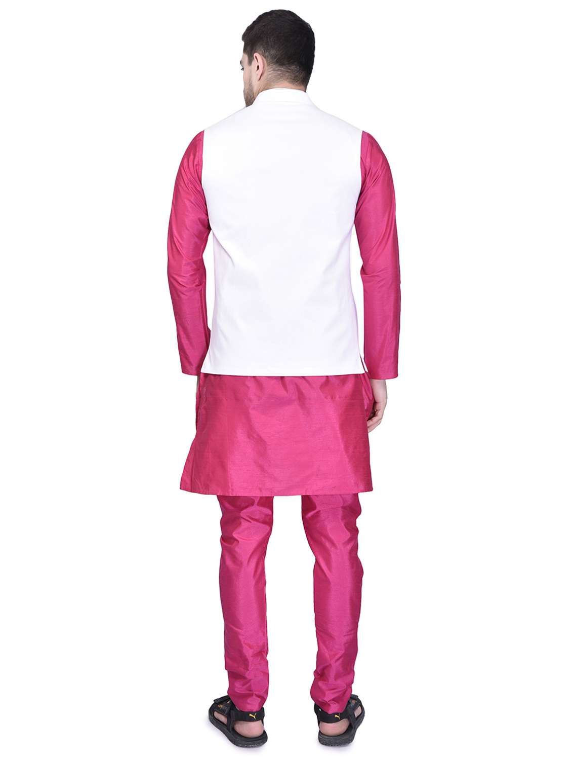 mens kurta pyjama ethnic wear set with nehru jacket - 21340710 -  Standard Image - 1