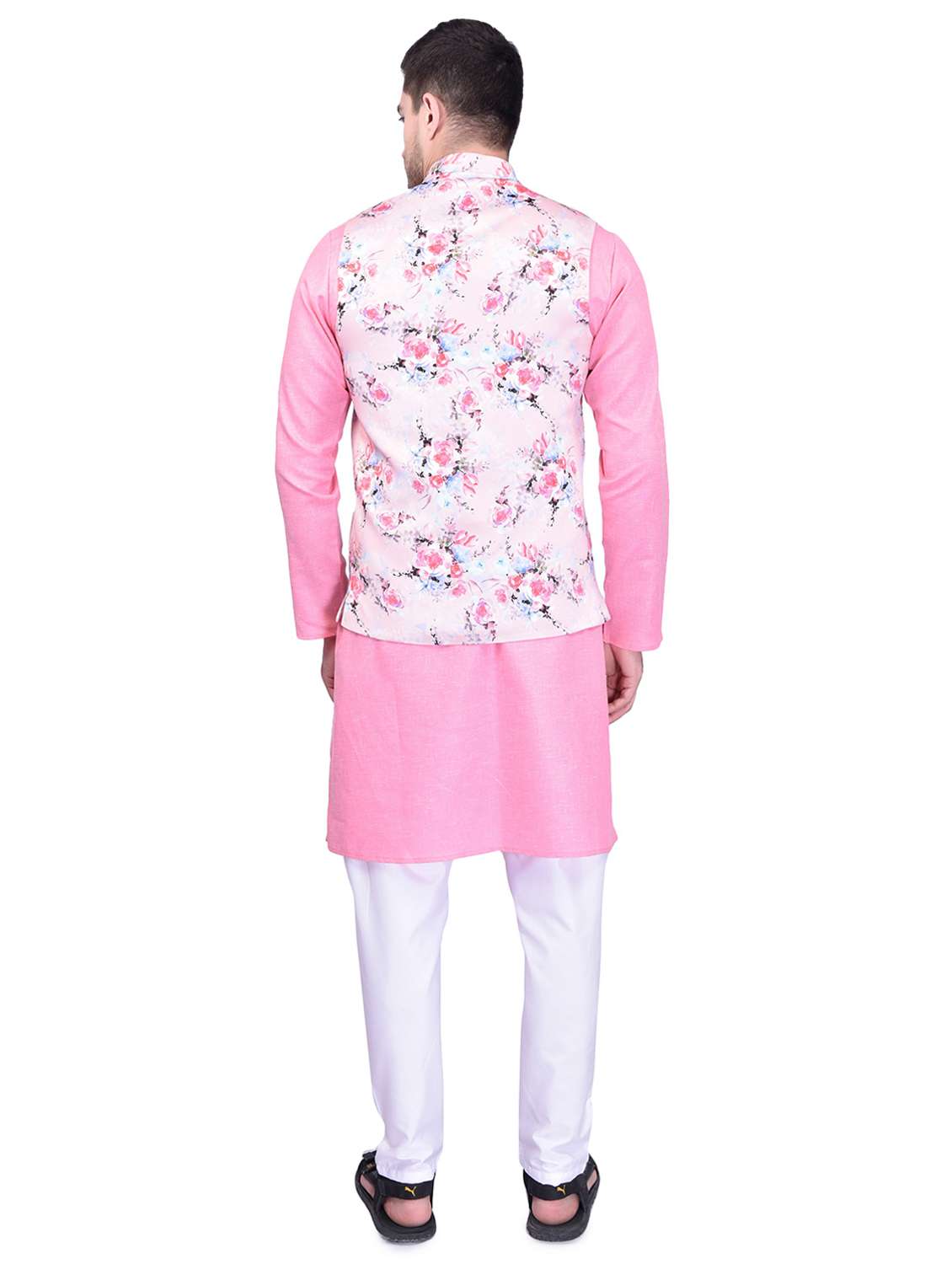 mens kurta pyjama ethnic wear set with nehru jacket - 21340749 -  Standard Image - 1