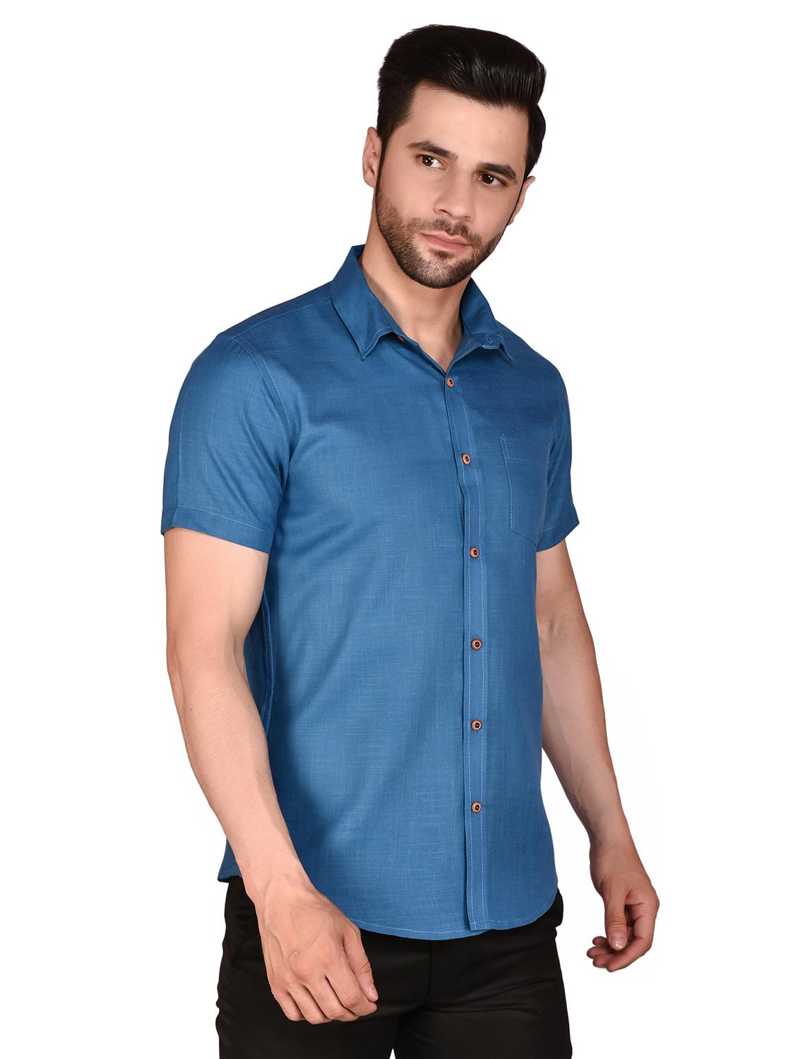 men solid casual shirt - 21340795 - Standard Image - 1
