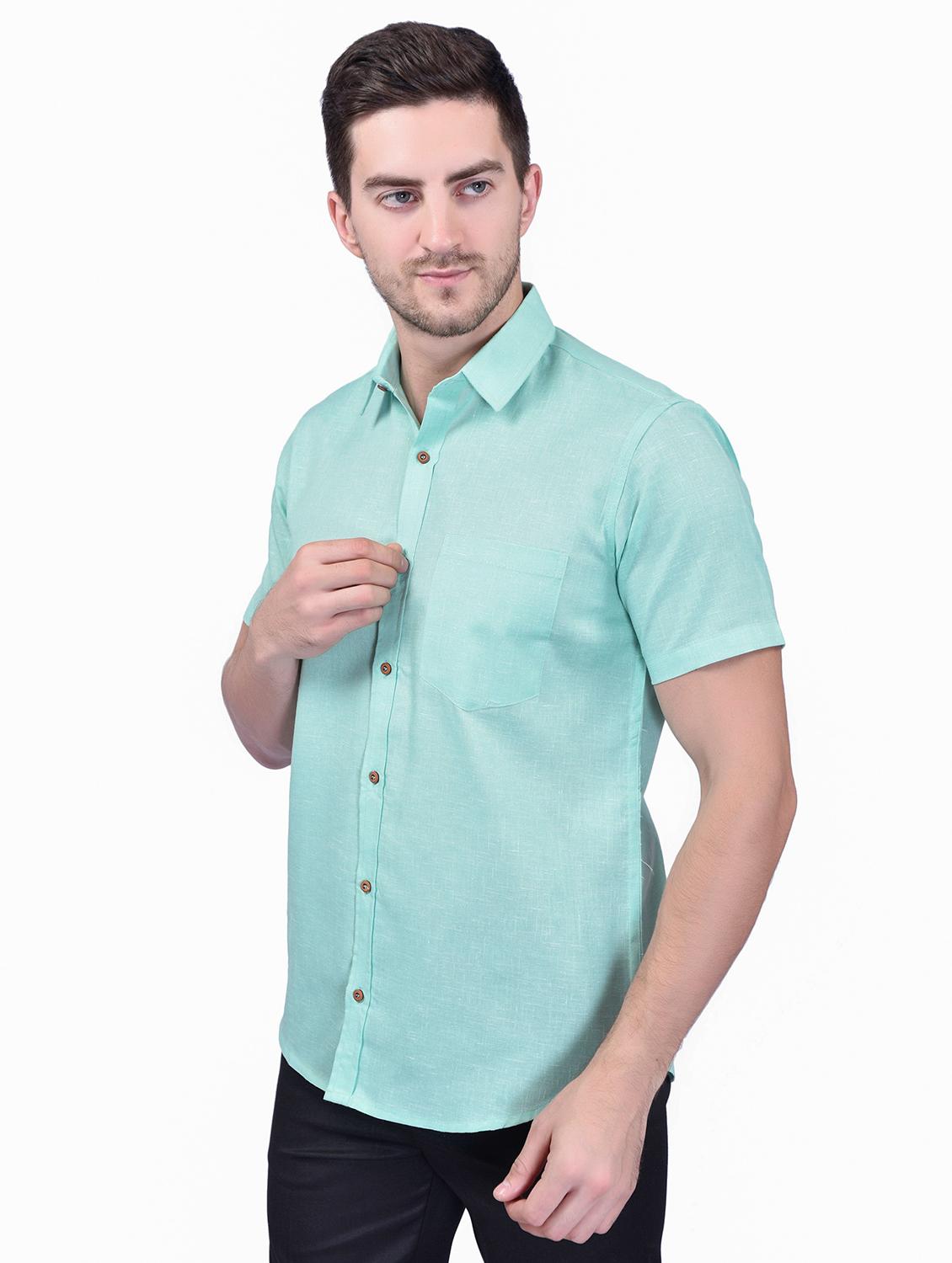 men solid casual shirt - 21340801 -  Standard Image - 1