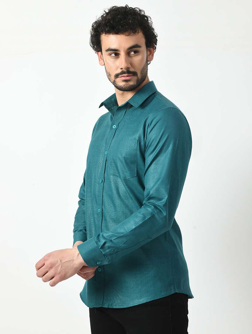 men solid casual shirt - 21340804 - Standard Image - 1