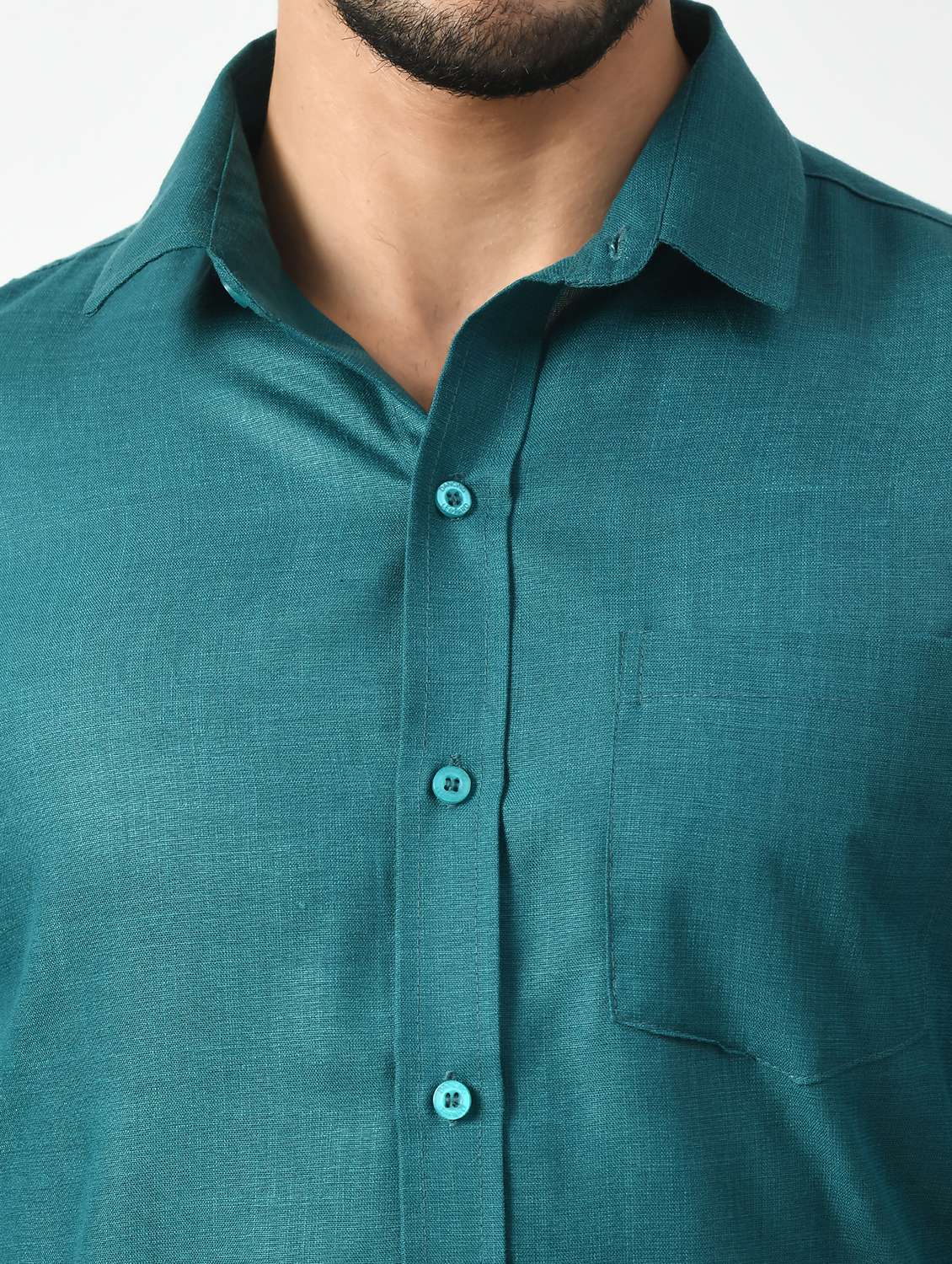 men solid casual shirt - 21340804 - Standard Image - 4