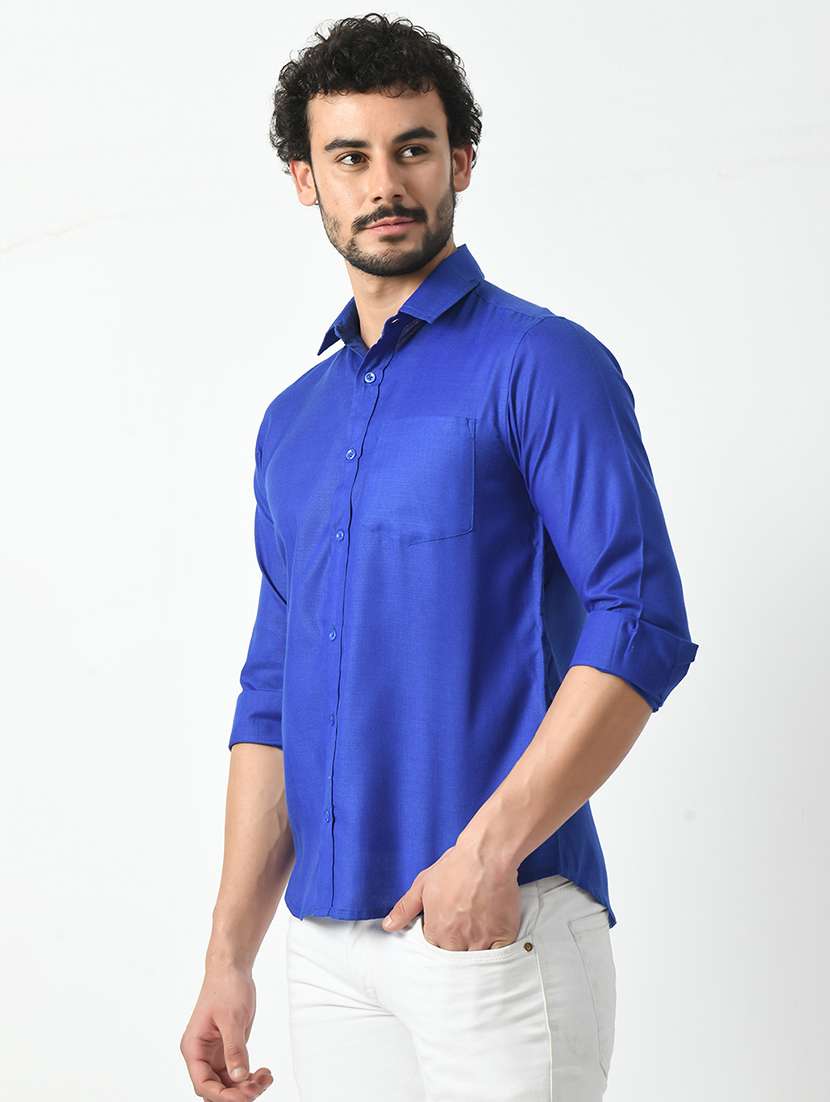 men solid casual shirt - 21340805 -  Standard Image - 1