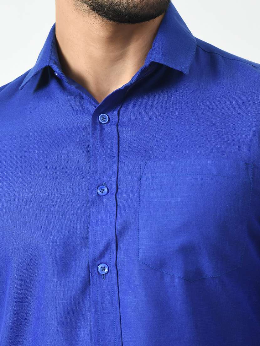 men solid casual shirt - 21340805 -  Standard Image - 4