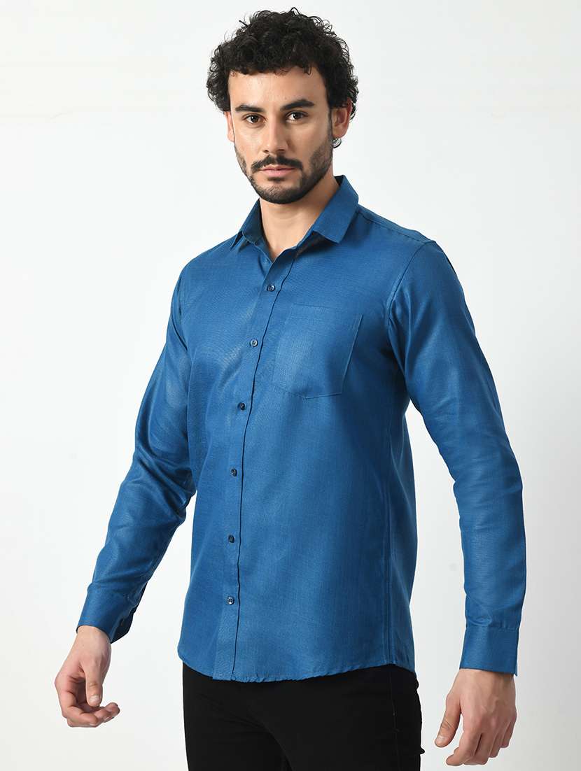 men solid casual shirt - 21340813 -  Standard Image - 1