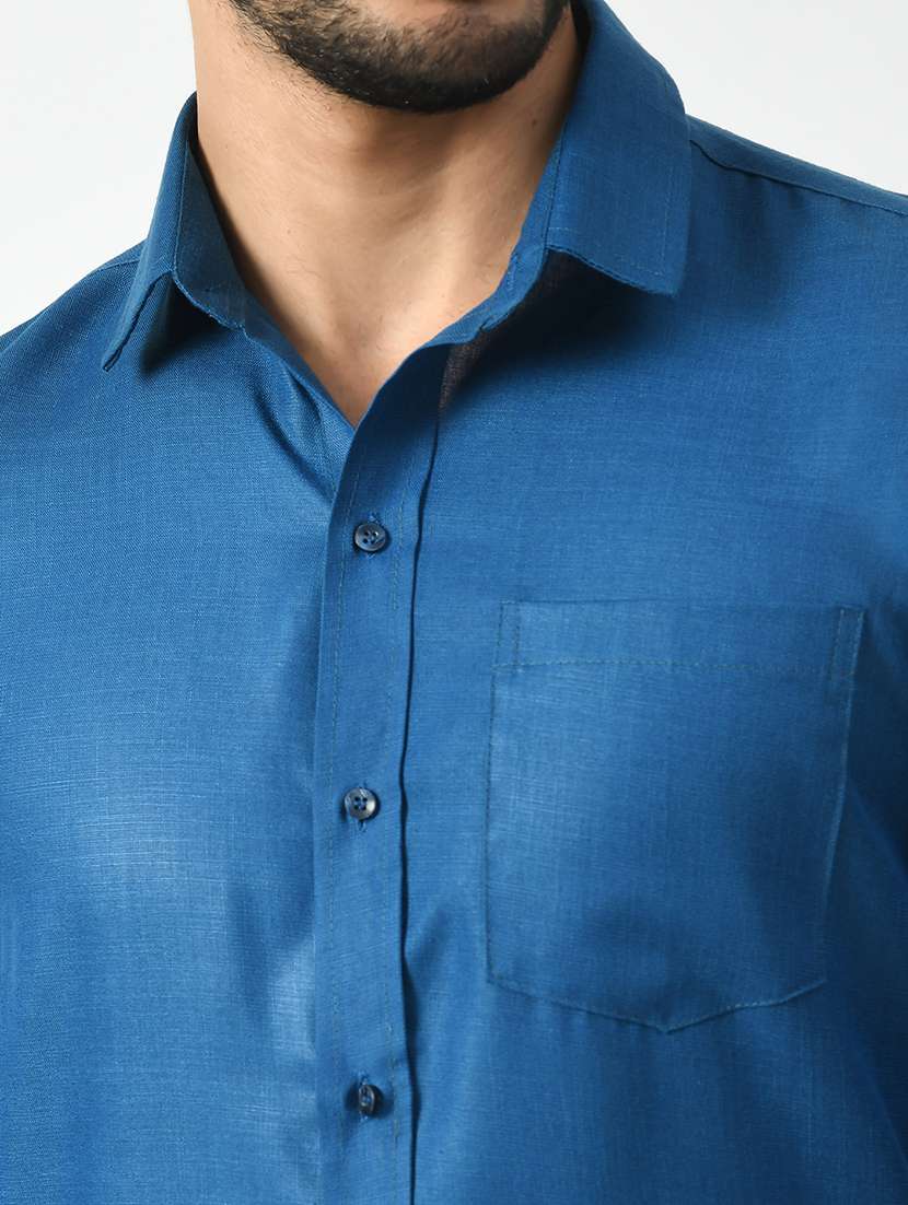 men solid casual shirt - 21340813 -  Standard Image - 4