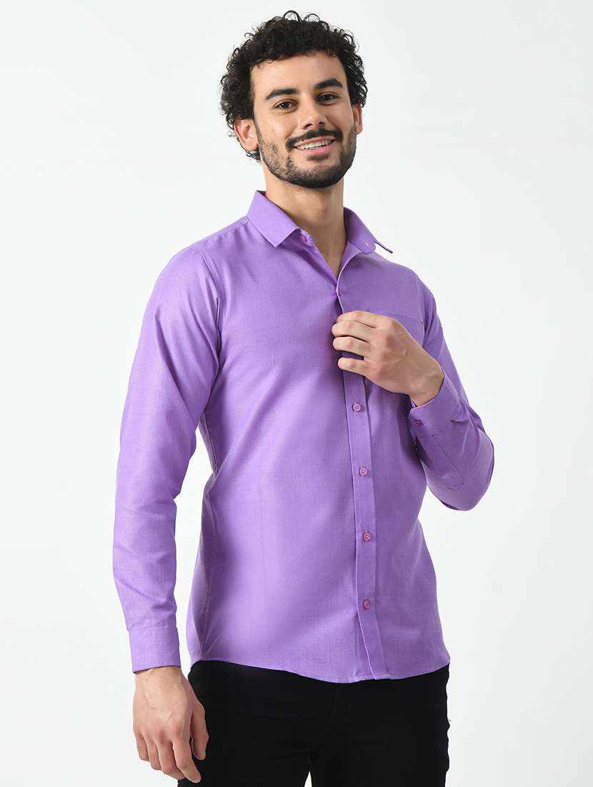 men solid casual shirt - 21340814 - Standard Image - 1