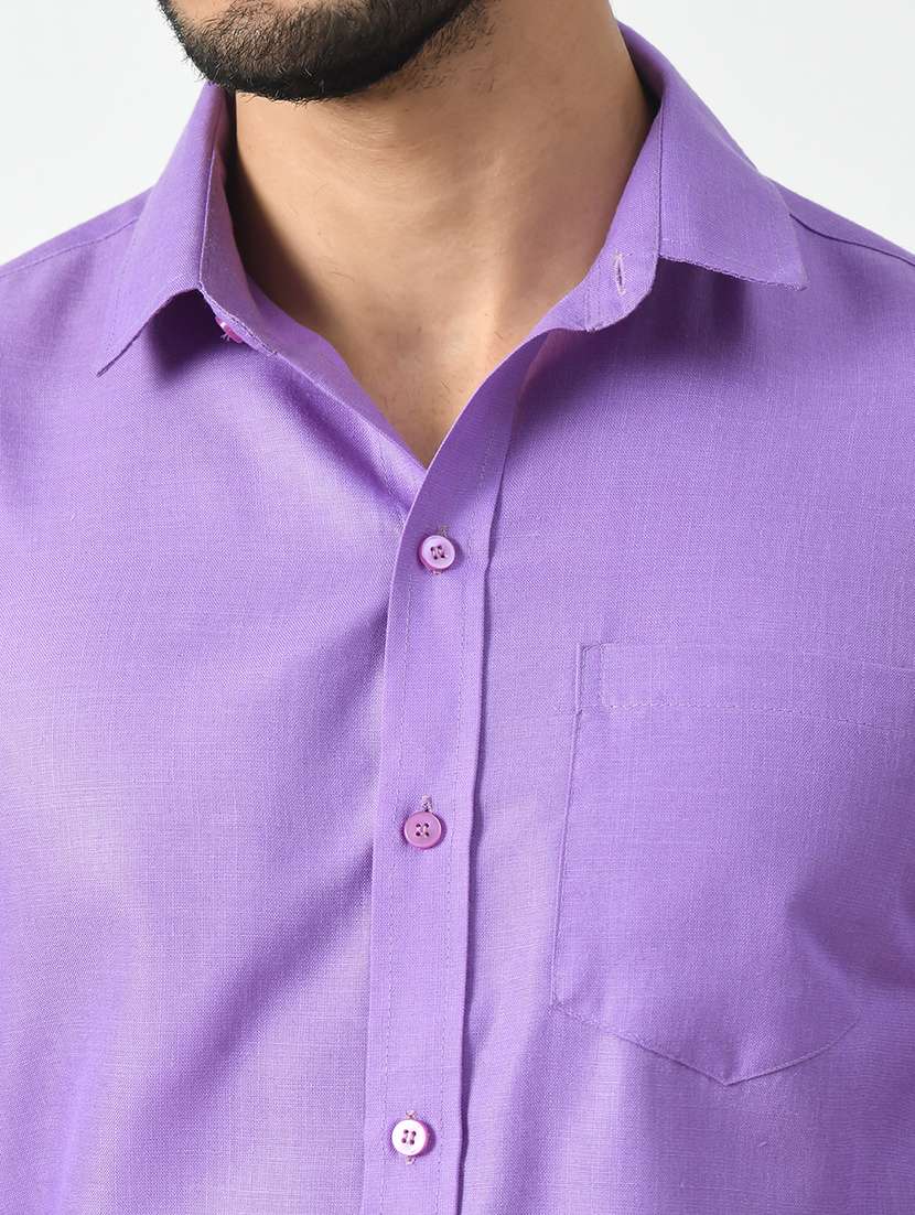 men solid casual shirt - 21340814 - Standard Image - 4