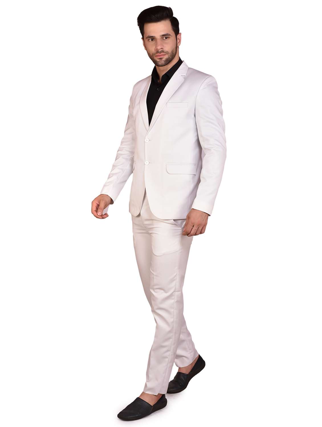 men solids single breasted casual blazer - 21340815 -  Standard Image - 1