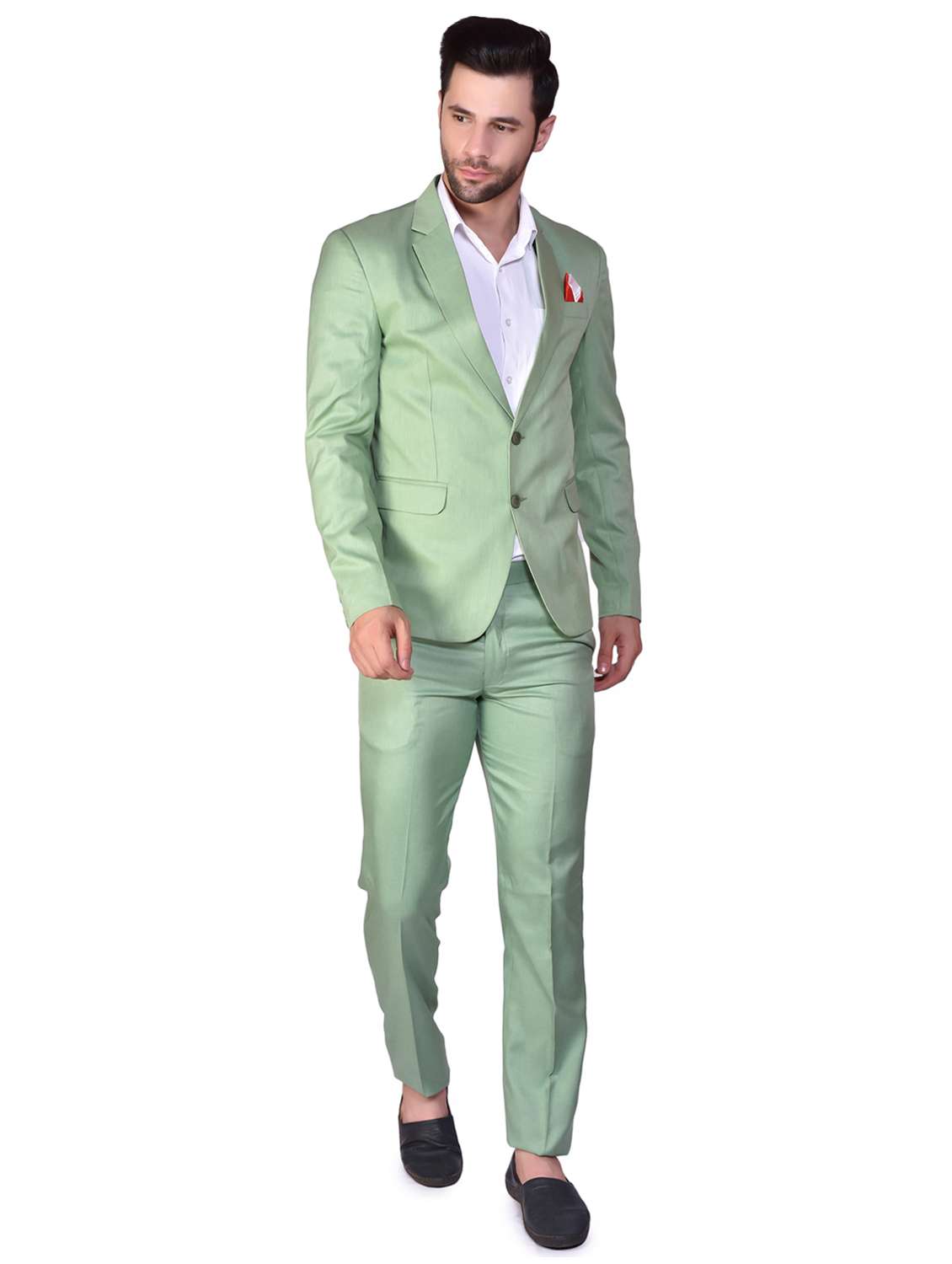 men solids single breasted casual blazer