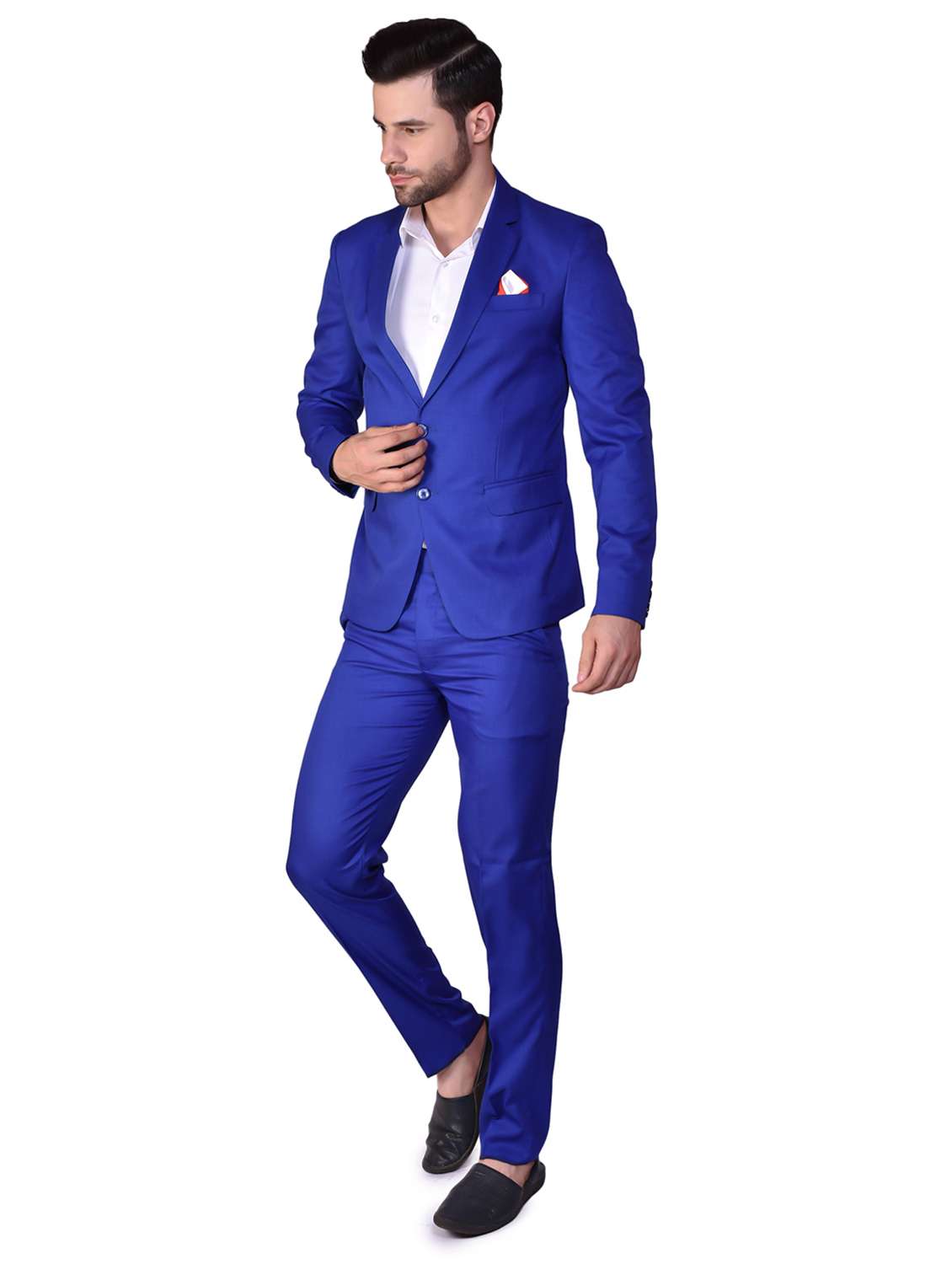 men solids single breasted casual blazer - 21340824 - Standard Image - 1