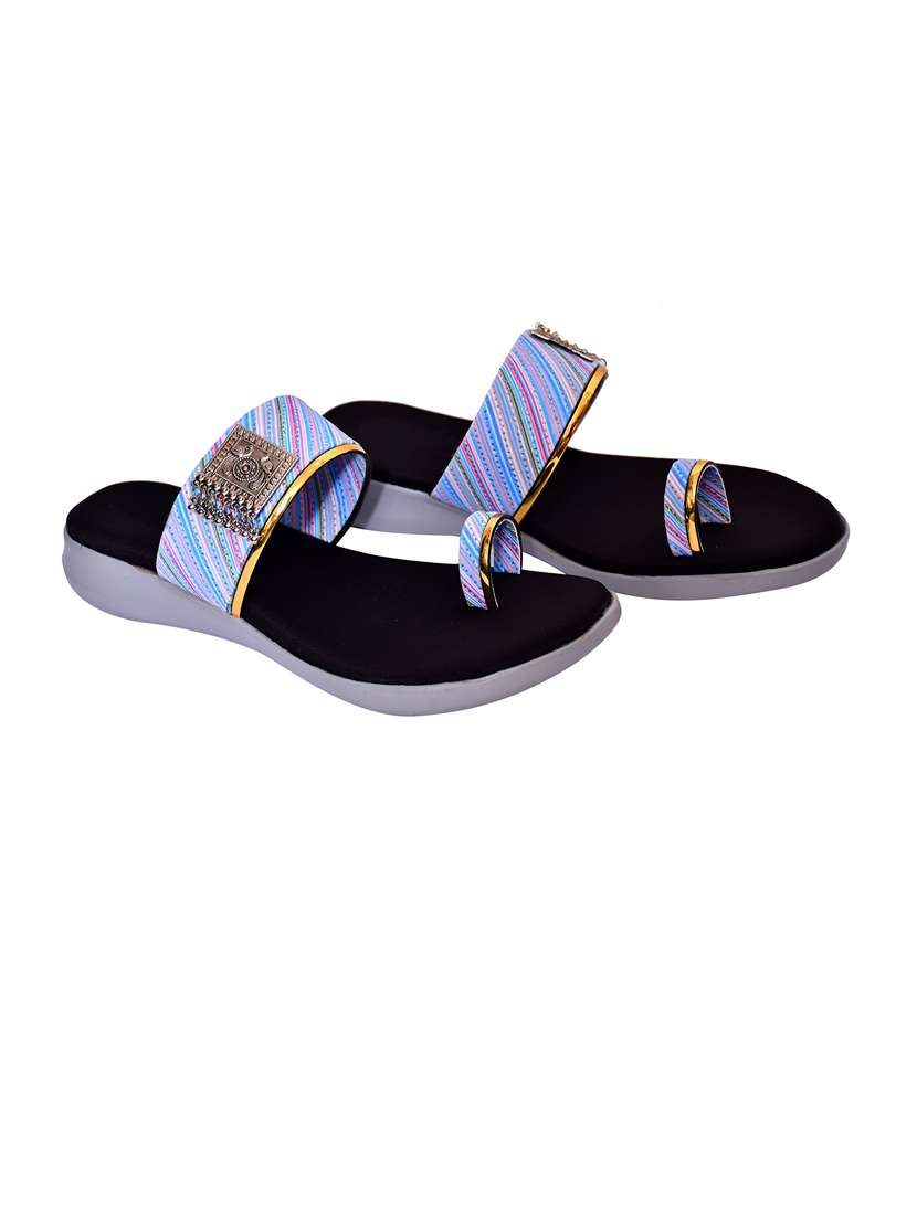 women printed flat sandal - 21340964 - Standard Image - 1