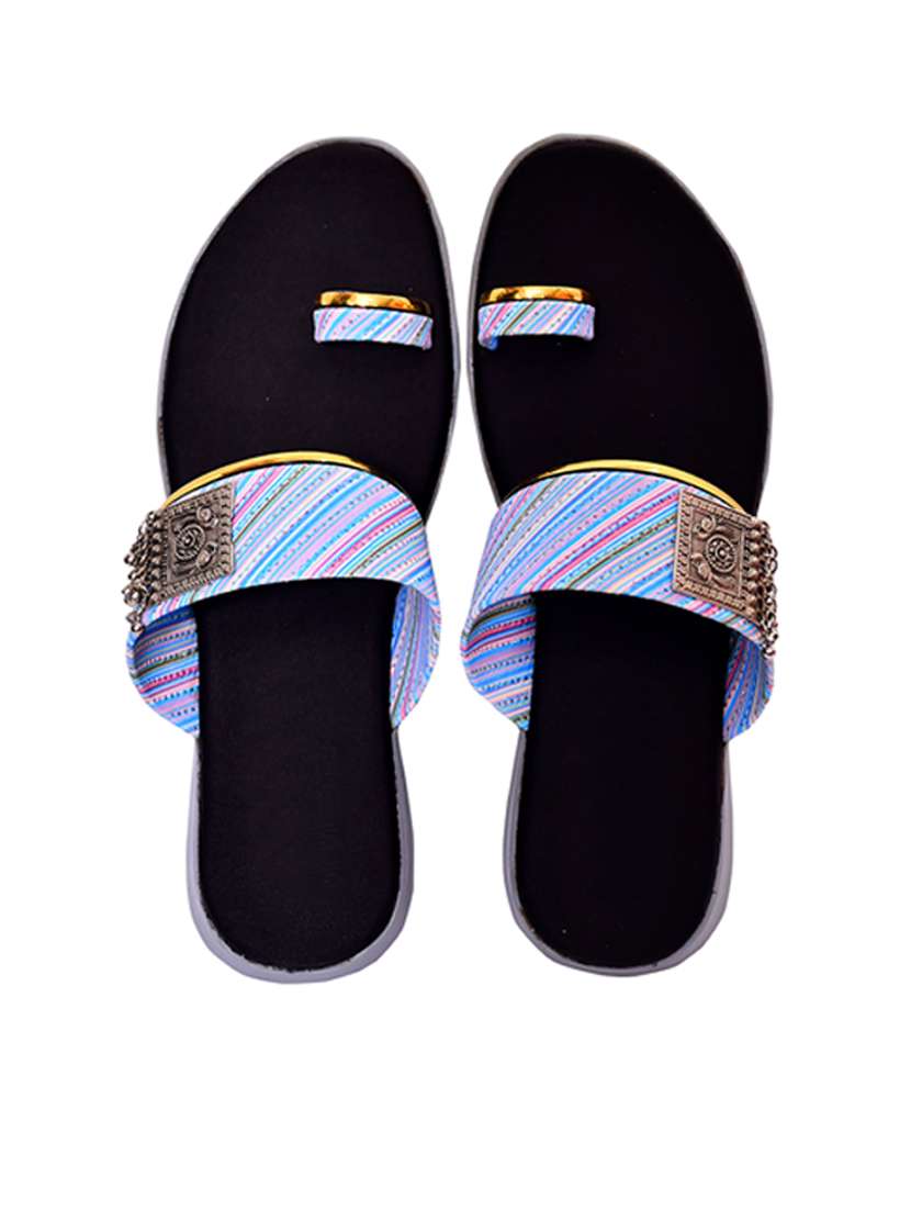 women printed flat sandal - 21340964 - Standard Image - 4