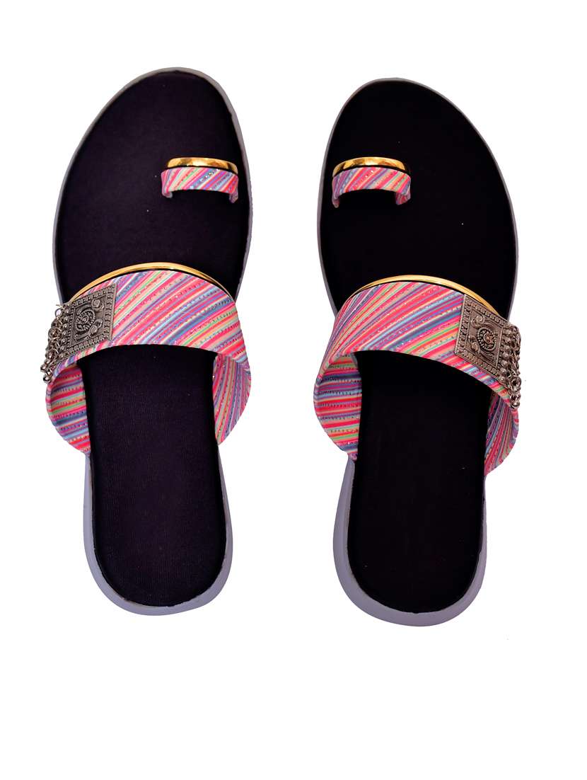 women printed flat sandal - 21340965 - Standard Image - 4