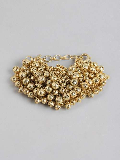 gold metal bangle bracelet - 21341477 - Standard Image - 0
