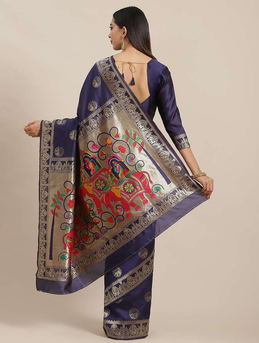 women self design banarasi saree with blouse - 21341593 -  Standard Image - 1