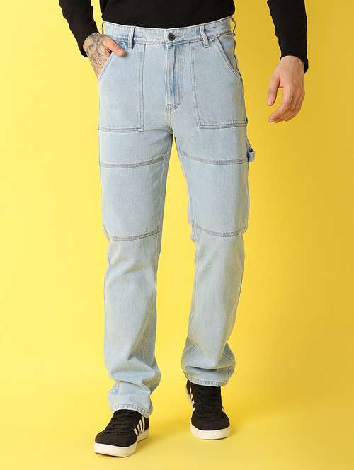 men mid rise plain jeans - 21341744 -  Standard Image - 0