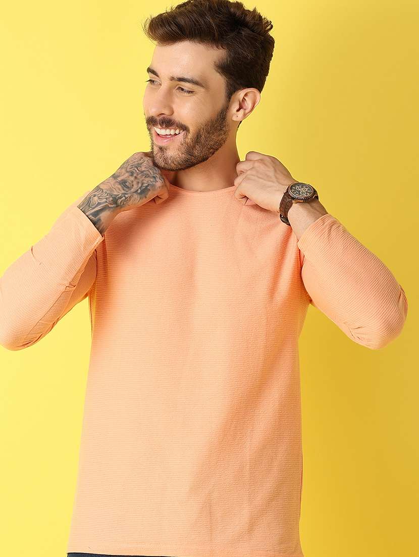 men round neck solid t-shirt - 21341763 -  Standard Image - 1