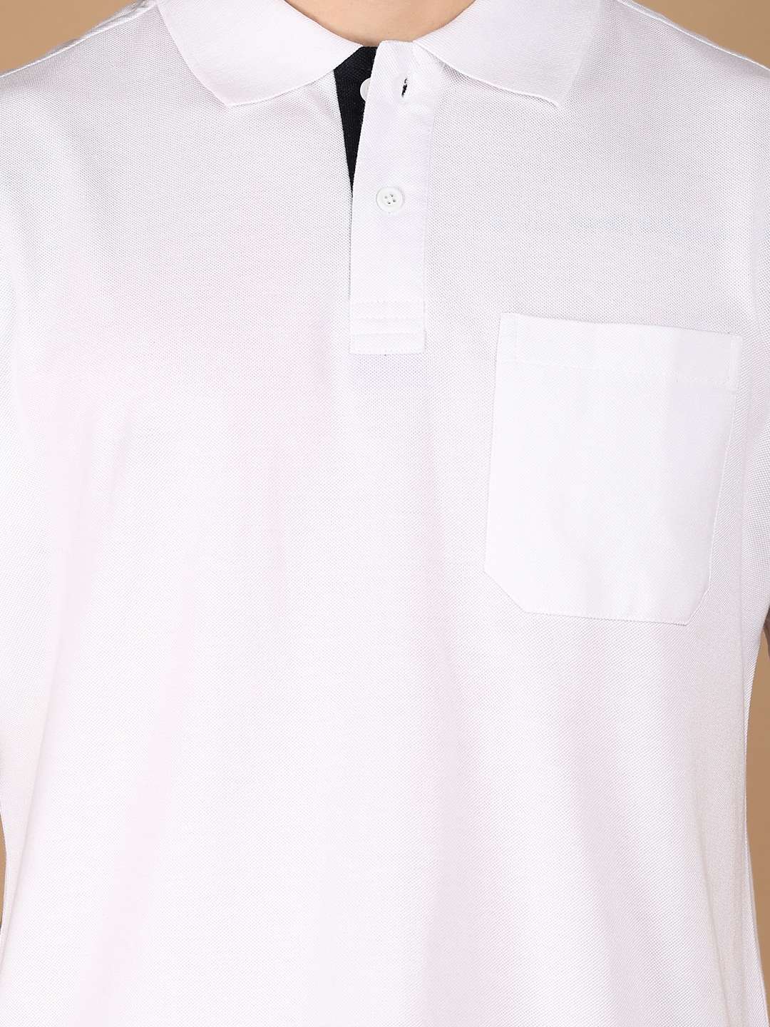 men solid cotton polo t-shirt - 21341790 -  Standard Image - 4