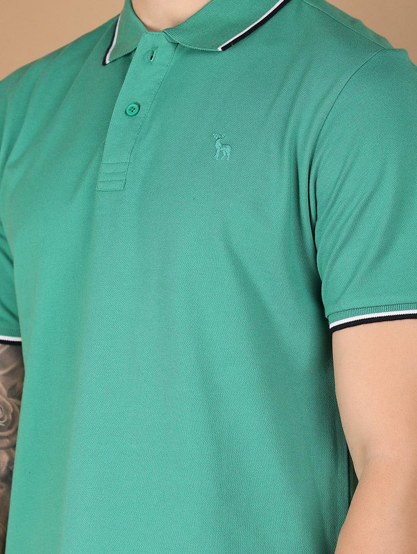 men solid cotton polo t-shirt - 21341794 - Standard Image - 4