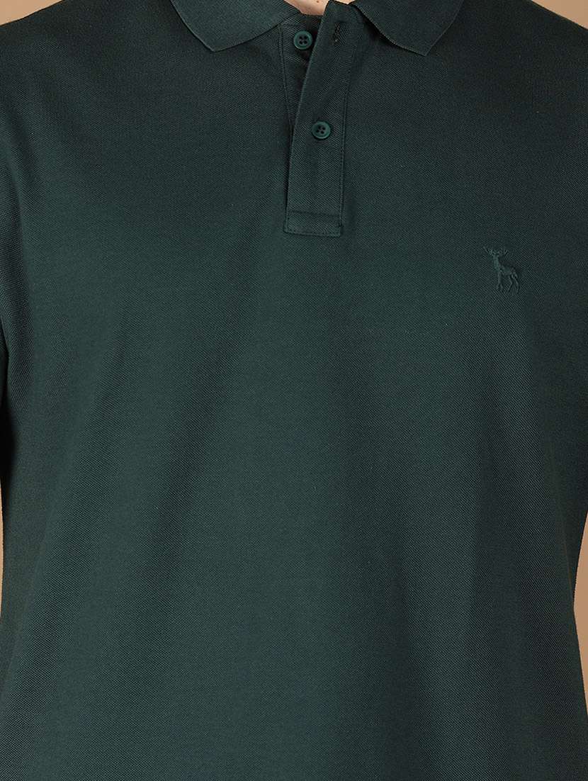 men solid cotton polo t-shirt - 21341797 -  Standard Image - 4