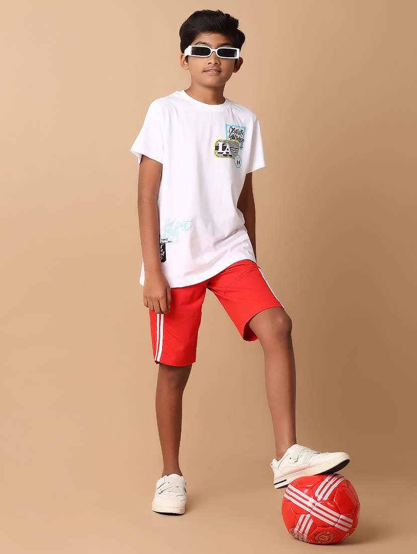boys placement print cotton t-shirt - 21341820 -  Standard Image - 4