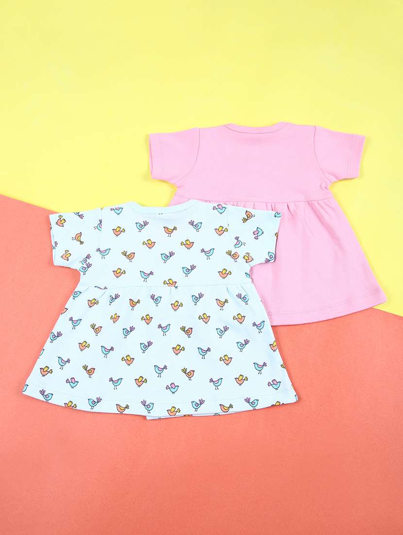 girls pack of 2 cotton frocks - 21341891 -  Standard Image - 1