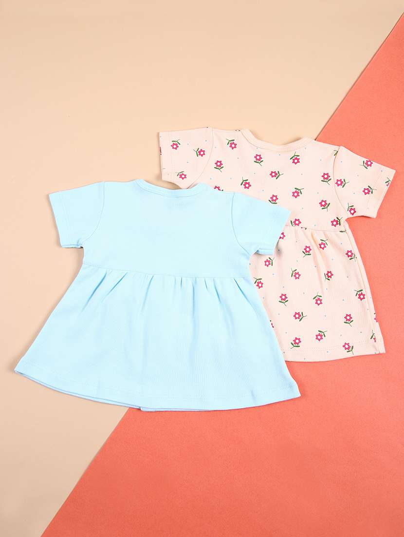 girls pack of 2 cotton frocks - 21341895 -  Standard Image - 1