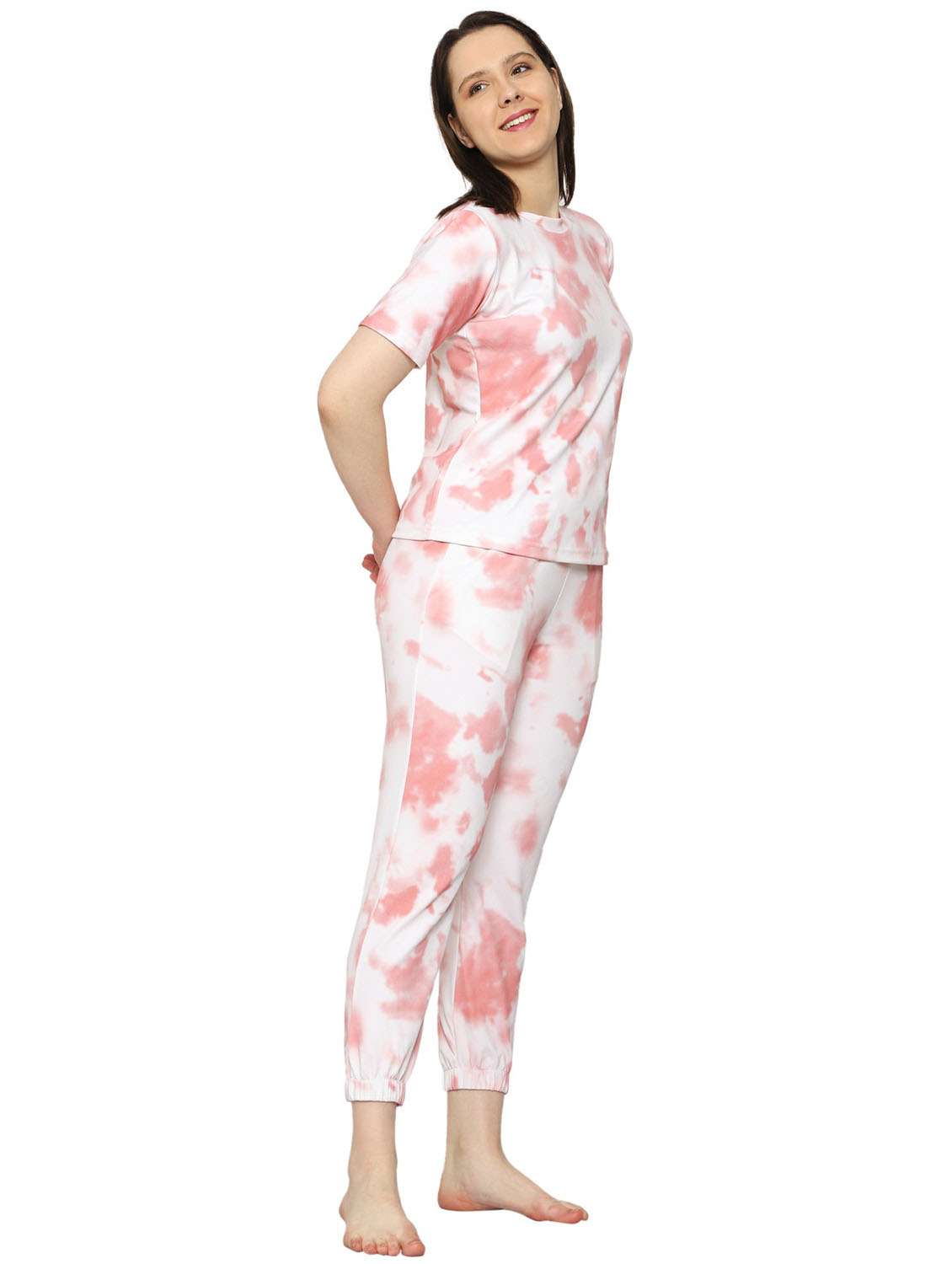 women toe & dye pyjama nightwear set - 21342128 - Standard Image - 1