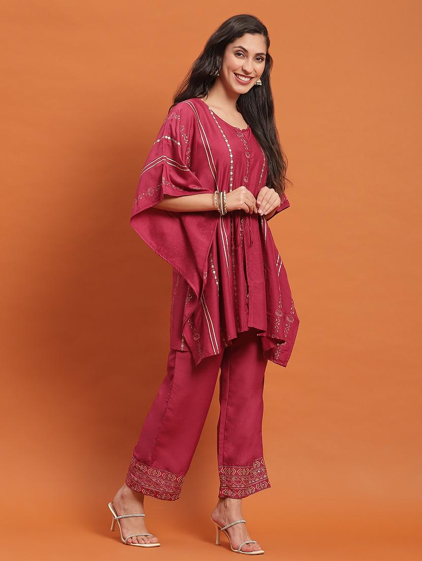 pink viscose coord set - 21342138 - Standard Image - 1