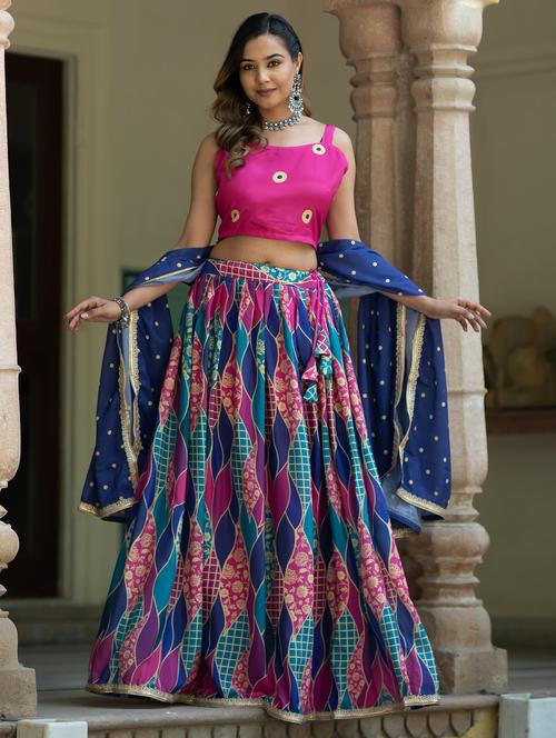 women semi-stitched lehenga choli with dupatta - 21342270 - Standard Image - 0