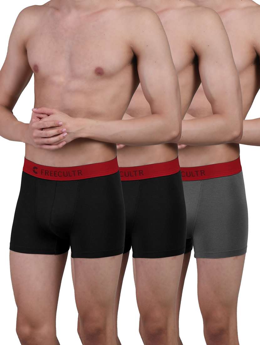 men solid trunks combo - 21342818 -  Standard Image - 1