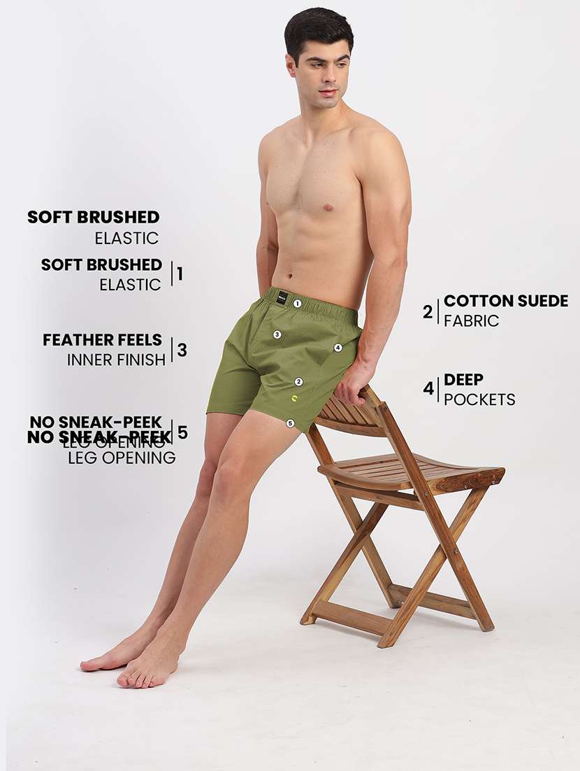 men's solid boxers combo - 21343078 -  Standard Image - 4