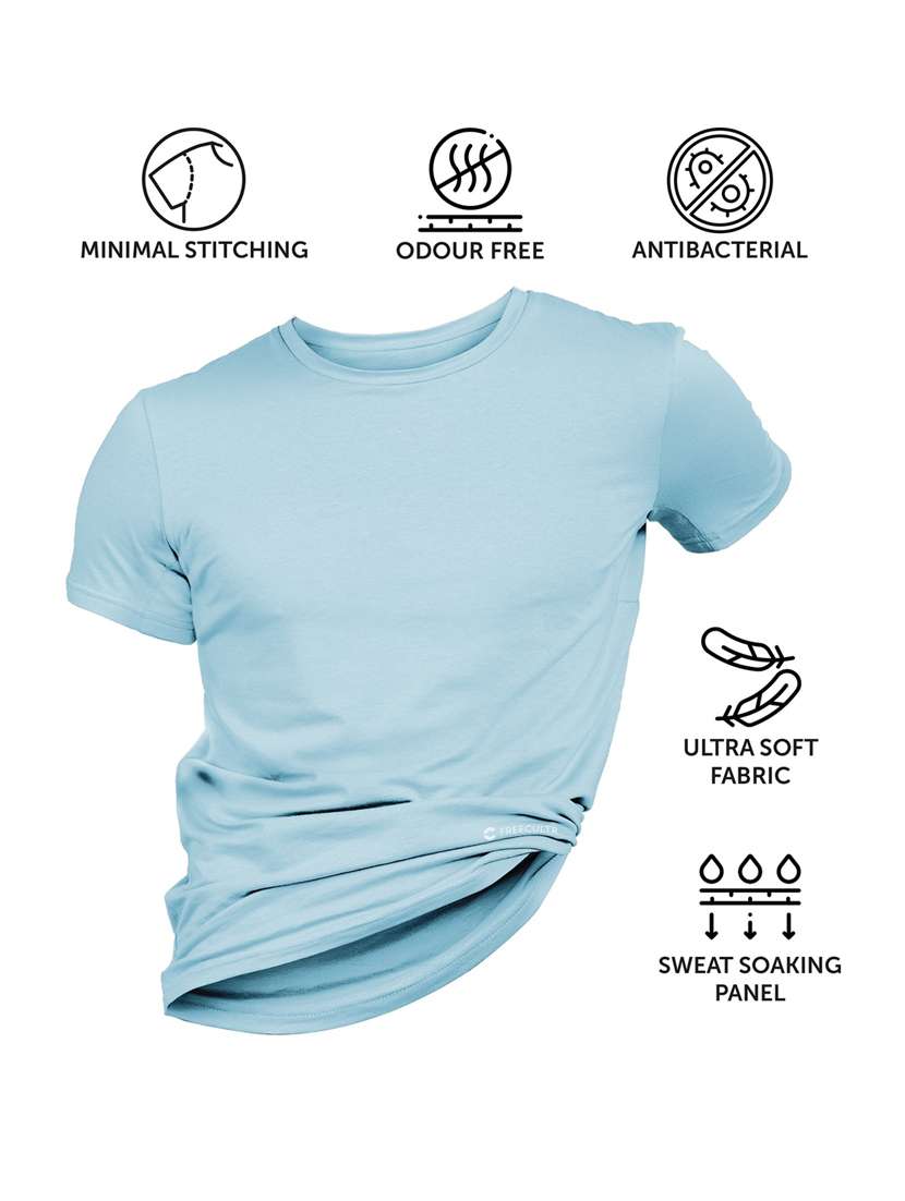 men pack of 4 solid t-shirt - 21343127 -  Standard Image - 4