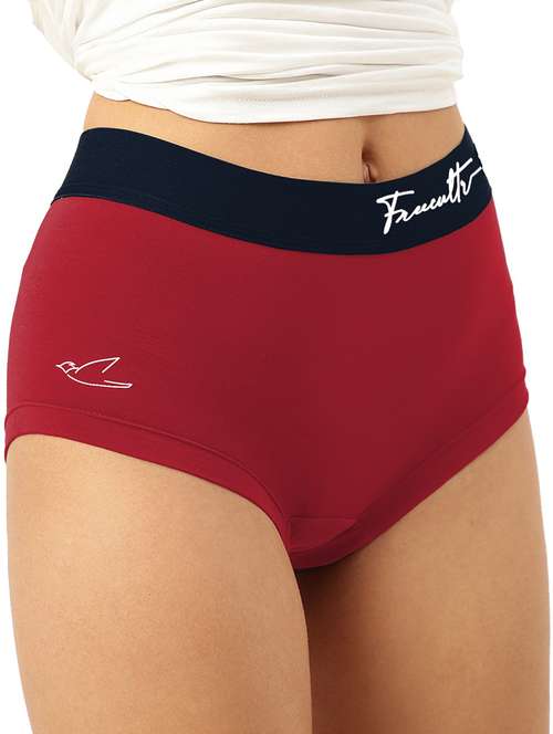 women solid modal hipster panty