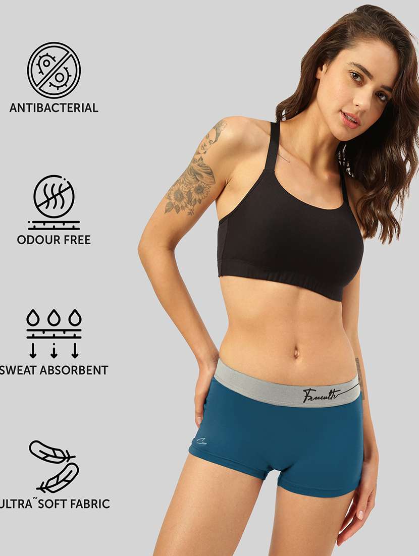 women's solid boy shorts combo - 21343206 -  Standard Image - 1